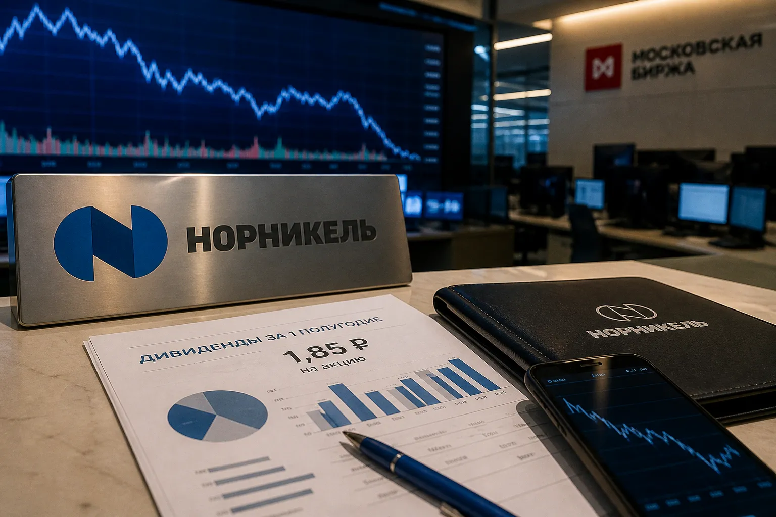 Дивиденды Норникеля за полугодие: почему рынок отреагировал падением котировок